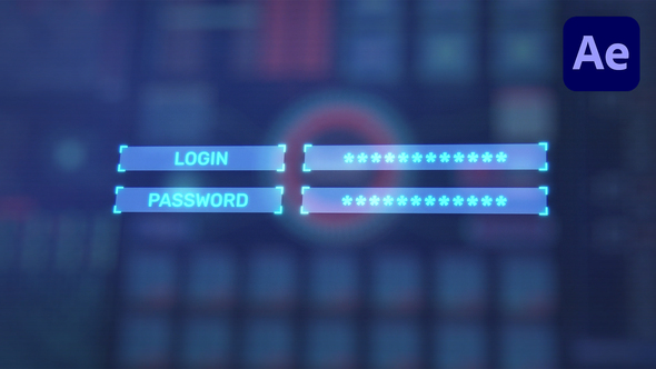 HUD Hi-Tech Login Logo Intro alt