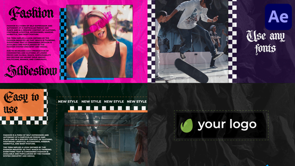 Colorful Fashion Slideshow | After Effects alt