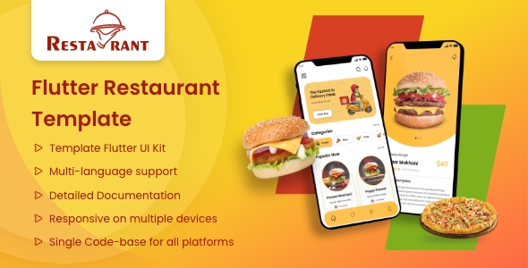 Restaurant app UI-kit flutter 3.13