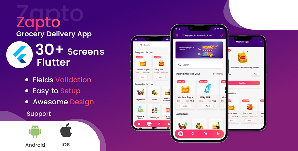 Grocery App Flutter template