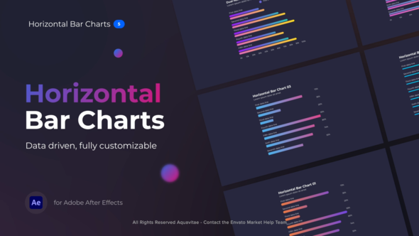 Gradient Horizontal Bar Charts