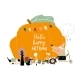 Cartoon Happy Animals Standing Near Big Pumpkin - GraphicRiver Item for Sale