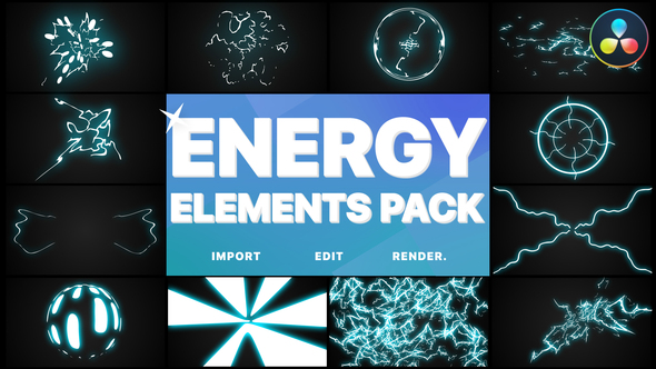Energy Elements Pack | DaVinci Resolve
