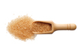 Cane sugar in a wooden scoop - PhotoDune Item for Sale