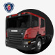 Scania P310 Crew Cab Chassis Truck - 3DOcean Item for Sale