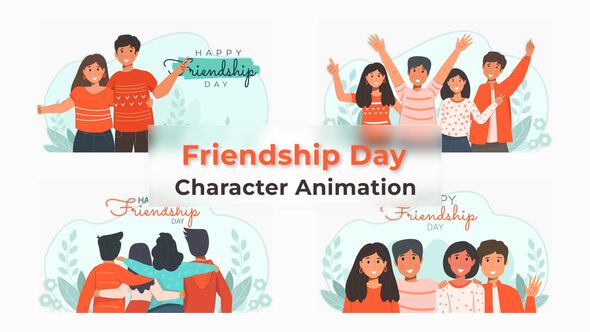 Friendship Day Animated Scene