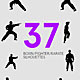 37 Karate / Boxing / Fighter Slow Motion Silhouettes - VideoHive Item for Sale