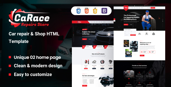 Carace – Car Service & Car Repair HTML Template
