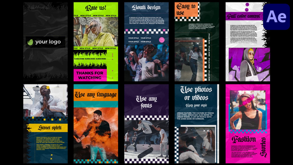 Colorful Fashion Stories | After Effects alt