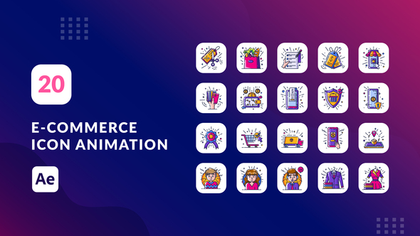E-Commerce Animation Icons | After Effects