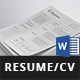 Clean Resume/CV - GraphicRiver Item for Sale