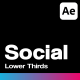 Social Media Lower Thirds For After Effects - VideoHive Item for Sale