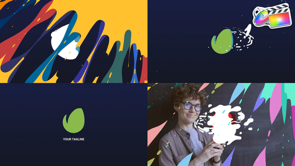 Cartoon Liquid Logo Opener for FCPX alt