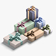 Gift boxes set - 6 box shapes - 3DOcean Item for Sale