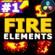 2D FX Fire Elements | DaVinci Resolve - VideoHive Item for Sale
