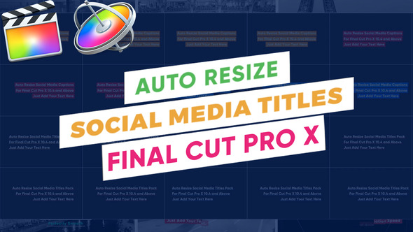 AutoResize Social Media Titles FCPX