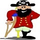 One-legged Pirate Goes