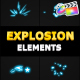 Cartoon Explosion Elements | FCPX - VideoHive Item for Sale