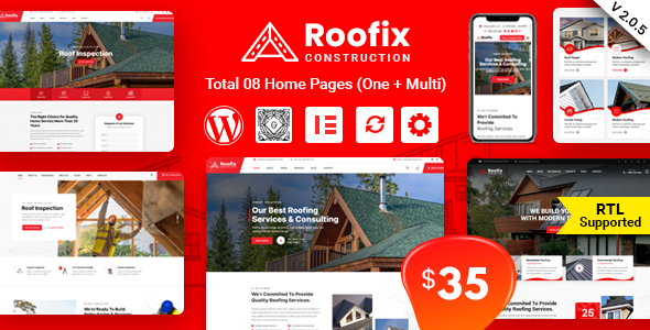 Roofix – Roofing Services WordPress Theme
