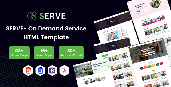 Serve - On Demand Service Marketplace HTML Template