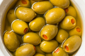 Raw Marinated Organic Green Olives - PhotoDune Item for Sale