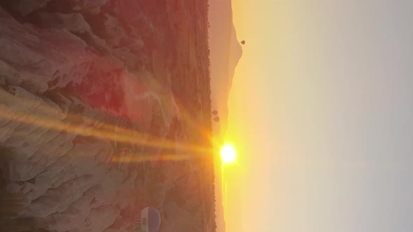 Vertical Video  Balloons in Cappadocia Turkey