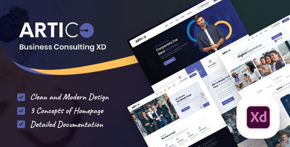 Artico - Business Consulting XD Template