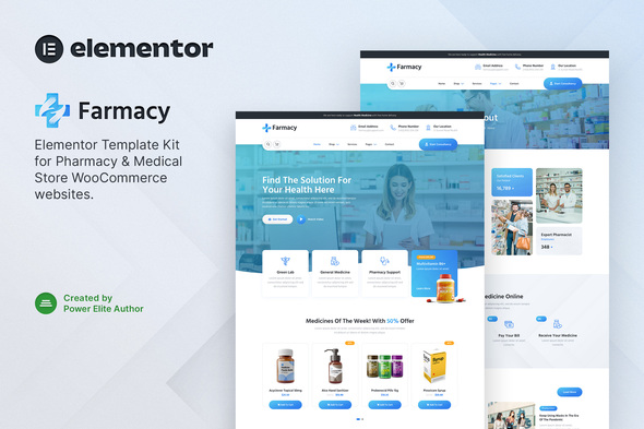 Farmacy – Pharmacy & Medical Store Elementor Template Kit