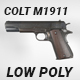 Colt M1911 low poly - 3DOcean Item for Sale