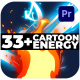 Cartoon Fire Energy And Explosions | Premiere Pro MOGRT - VideoHive Item for Sale