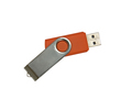 Orange USB Key isolated with clipping path - PhotoDune Item for Sale
