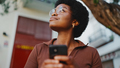 Portrait of a beautiful Afro girl in glasses resting outdoors wi - PhotoDune Item for Sale
