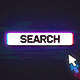 Retro Glitch Search Logo - VideoHive Item for Sale