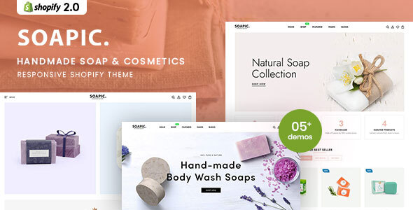Soapic - Tema de Shopify 2.0 de belleza para jabones y cosméticos hechos a mano