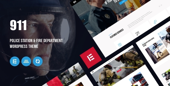 911 - Police Station & Fire Department WordPress Theme