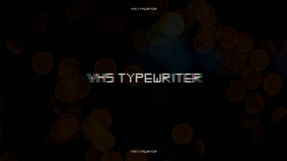 VHS Typewriter Titles