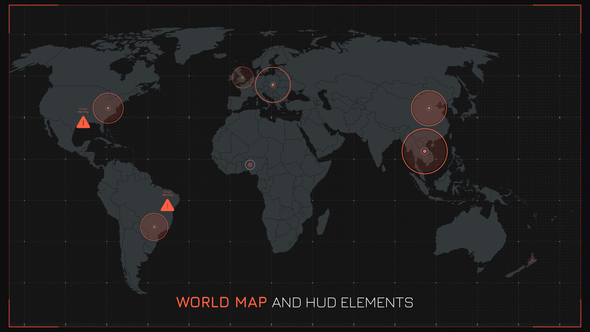 World Map and HUD Elements