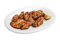 White plate with roasted chicken wings. - PhotoDune Item for Sale