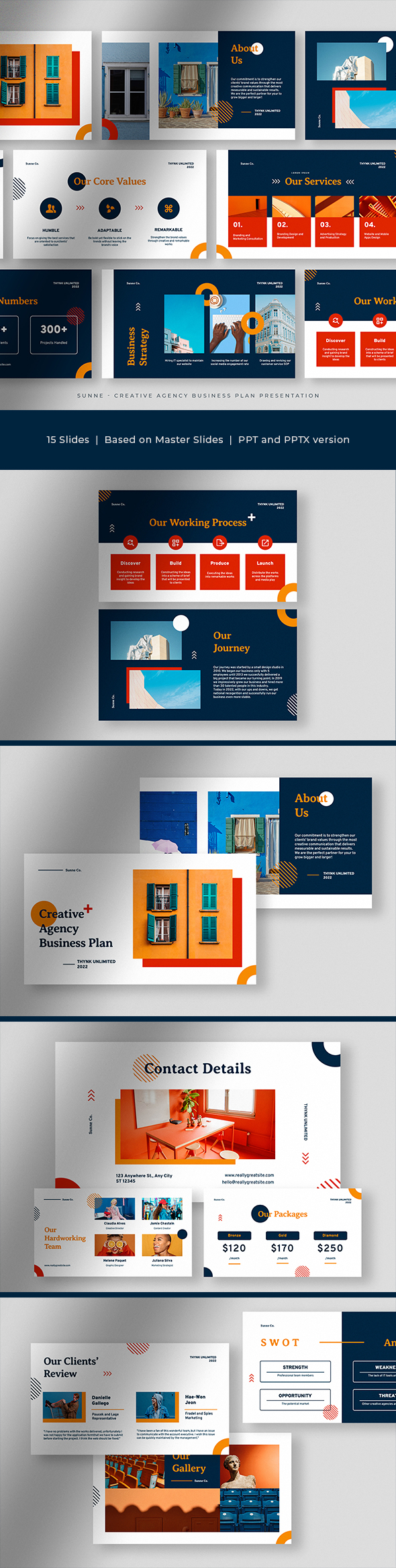 Sunne - Creative Agency Business Plan Presentation