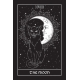 Tarot Card The Moon Black Cat Over Night Sky - GraphicRiver Item for Sale