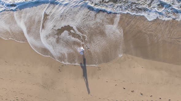 Girl Dancing In The Ocean