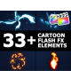 Cartoon Flash FX Elements Pack | FCPX - VideoHive Item for Sale