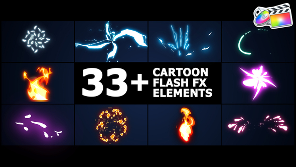 Cartoon Flash FX Elements Pack | FCPX alt