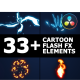 Cartoon Flash FX Elements Pack | DaVinci Resolve - VideoHive Item for Sale