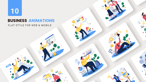 Business Agency Animations - Flat Concept alt