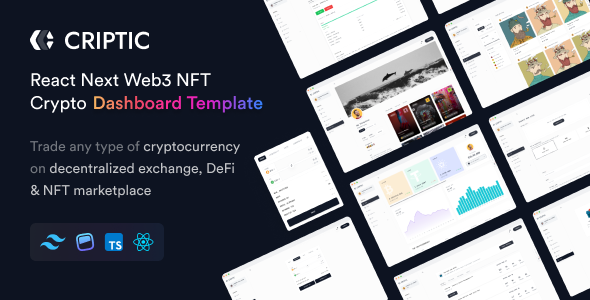 Criptic - Crypto Admin Dashboard React Next Web3 NFT Template