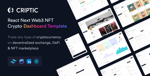 Criptic - React Next Web3 NFT Crypto Dashboard