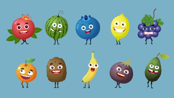 Cartoon Fruit Pack 2