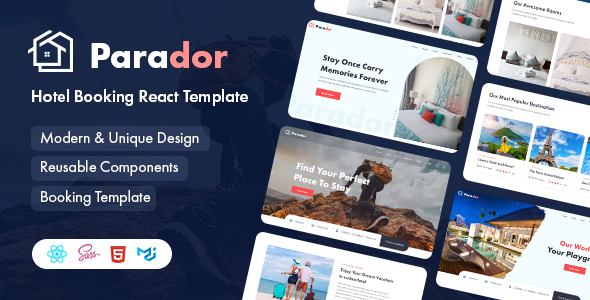 Parador - Hotel Booking React Template