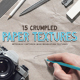 15 Crumpled Paper Textures - GraphicRiver Item for Sale